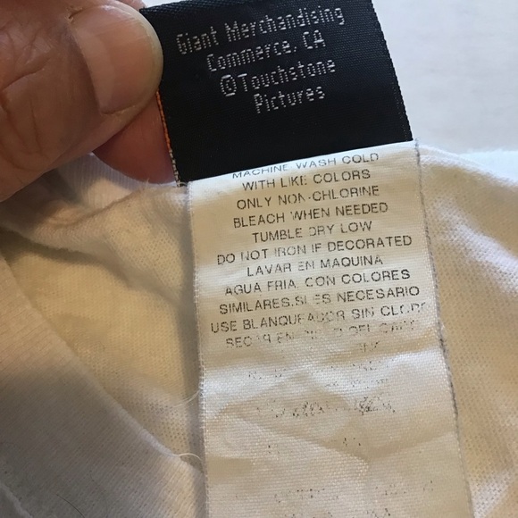 Vintage 90’s Kids Nightmare Before Christmas Bone Daddy White T Shirt M READ - Picture 7 of 8